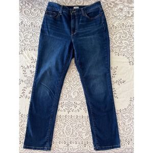 L.L. Bean Women's 8 Classic Fit Blue Jeans Straight Leg 5 Pocket Stretch Denim